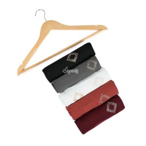 Chic Golden Squares Cotton Scarves