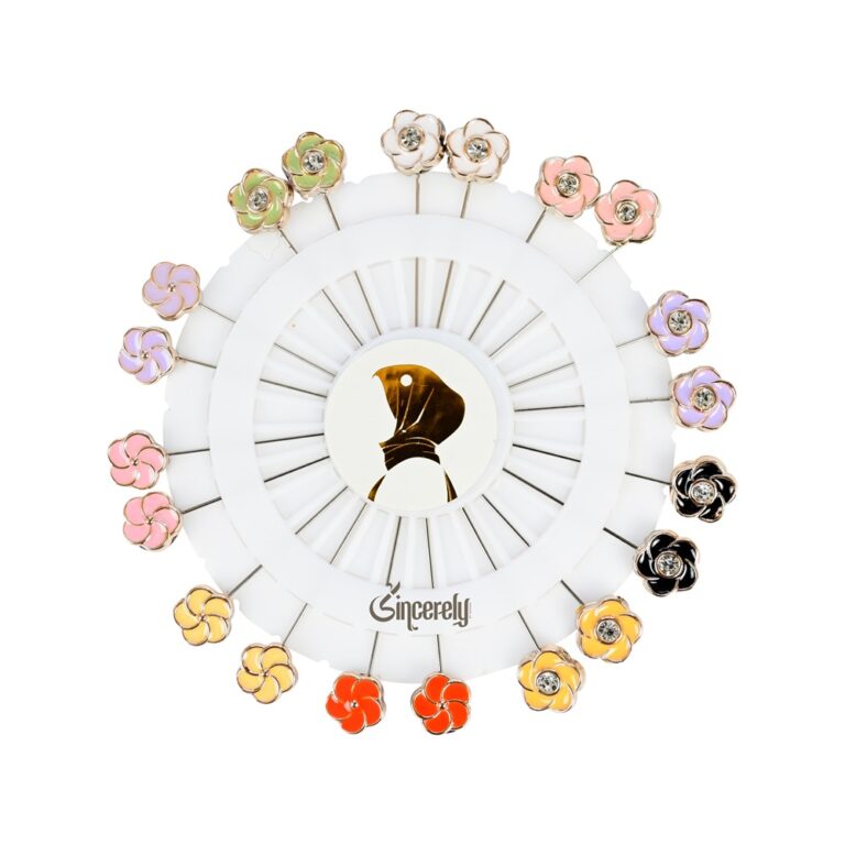 Colorful Flowery Hijab & Scarf pins