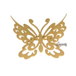 Gold Butterfly Brooch