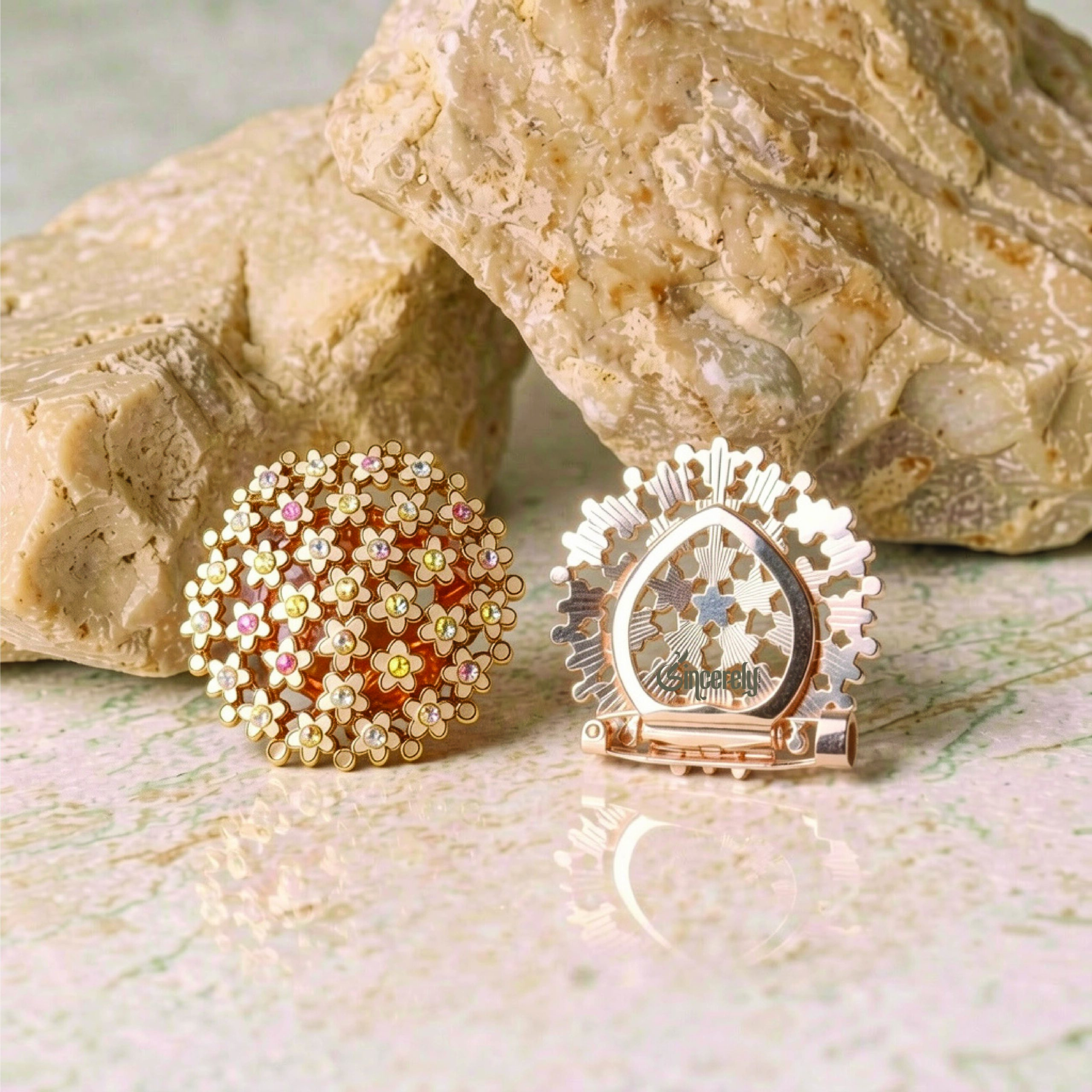 Bouquet Pink Brooch